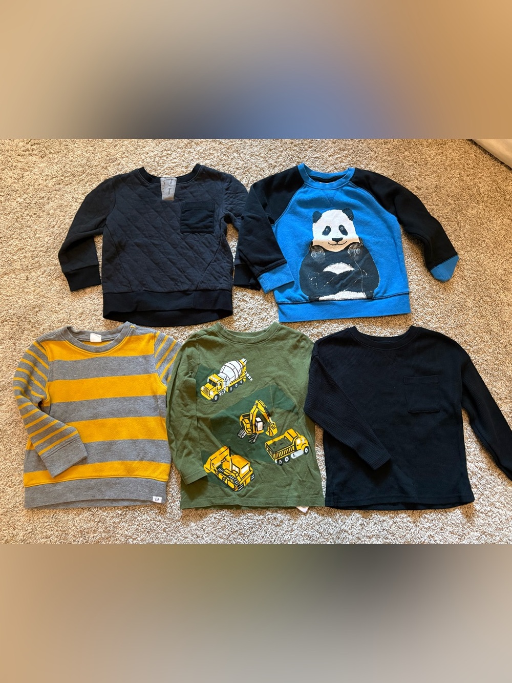 Boys long sleeve shirt bundle, size 4T